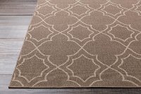 ALF9587-2379 Camel and Cream Indoor-Outdoor 8 Foot Runner Rug - Alfresco-2
