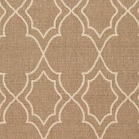 ALF9587-89RD 9' Round Camel and Cream Indoor-Outdoor Rug - Alfresco-2