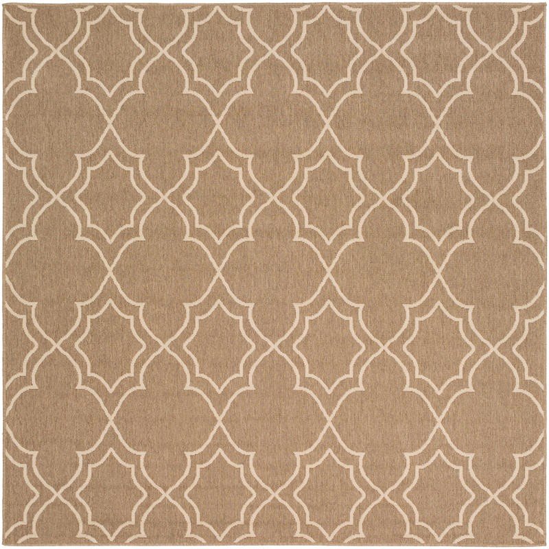 9 Square Camel And Cream Indoor, Square Outdoor Rugs