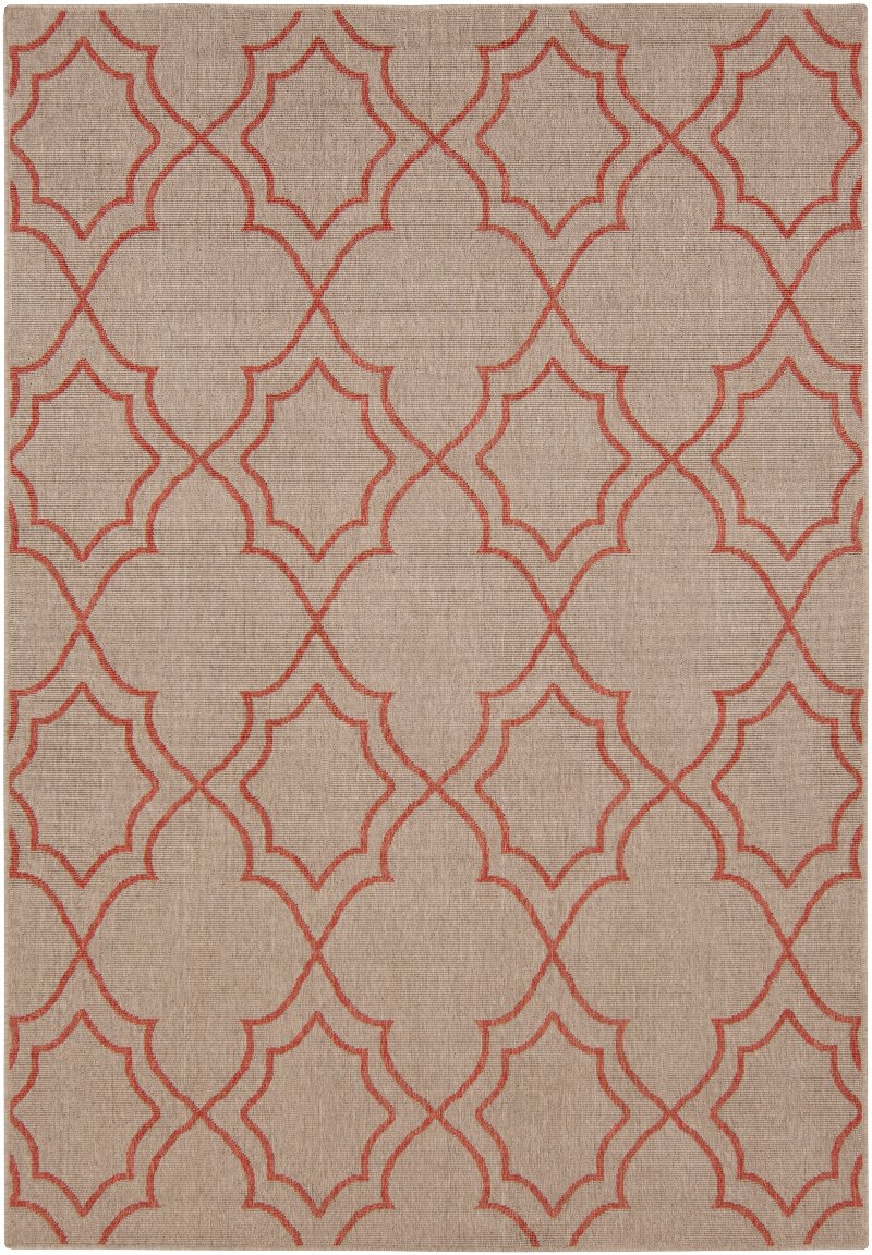 5 X 8 Um Camel And Rust Indoor Outdoor Rug Alfresco Rc