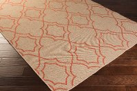 ALF9588-76109 8 x 11 X-Large Rust and Cream Indoor-Outdoor Rug - Alfresco-2