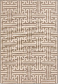 ALF9599-2346 2 x 4 X-Small Camel and Cream Indoor-Outdoor Rug - Alfresco