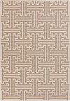ALF9599-5376 5 x 8 Medium Camel and Cream Indoor-Outdoor Rug - Alfresco