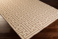 ALF9599-2379 Beige and Cream Indoor-Outdoor 8 Foot Runner Rug - Alfresco-2
