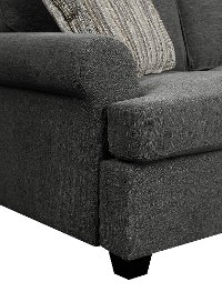 Gray Chaise Sofa Bed - Tranquility-3