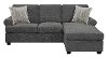 Gray Chaise Sofa Bed - Tranquility-4