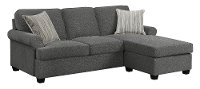 Gray Chaise Sofa Bed - Tranquility-5