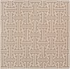 ALF9599-89SQ 9' Square Camel and Cream Indoor-Outdoor Rug - Alfresco