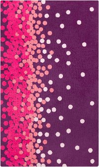 ABI9053-23 2 x 3 X-Small Purple and Pink Kids Area Rug - Abigail
