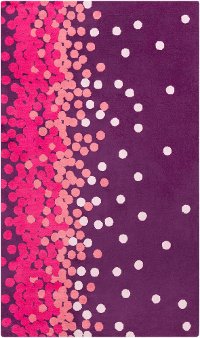 ABI9053-58 5 x 8 Medium Purple and Pink Kids Area Rug - Abigail