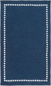 ABI9076-23 2 x 3 X-Small Navy Blue and Cream Kids Area Rug - Abigail