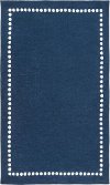 ABI9076-268 Navy Blue and Cream Kids 8 Foot Runner Rug - Abigail
