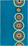 SDD4004-23 2 x 3 X-Small Blue Circles Kids Area Rug - Skidaddle