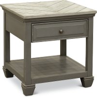 Classic Cool Gray End Table - Jordan