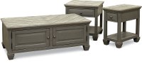 Classic Cool Gray Coffee Table - Jordan-2