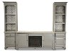 Clearance 68 Inch Classic Modern Gray Fireplace TV Stand - Jordan