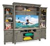Classic Gray 4 Piece Modern Entertainment Center - Jordan