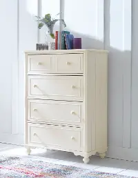 Classic Ivory White Chest of Drawers - Summerset