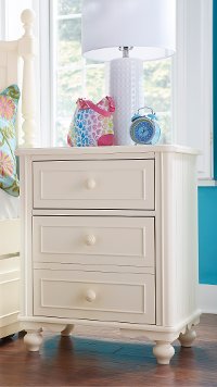 Classic Ivory White Nightstand - Summerset