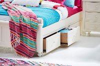 Classic Ivory White Twin Storage Bed - Summerset-2