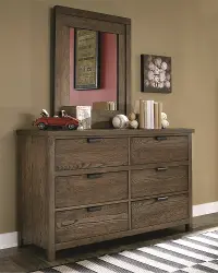Fulton County Rustic Contemporary Brown Dresser