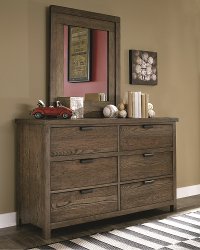Rustic Contemporary Brown Dresser - Fulton County