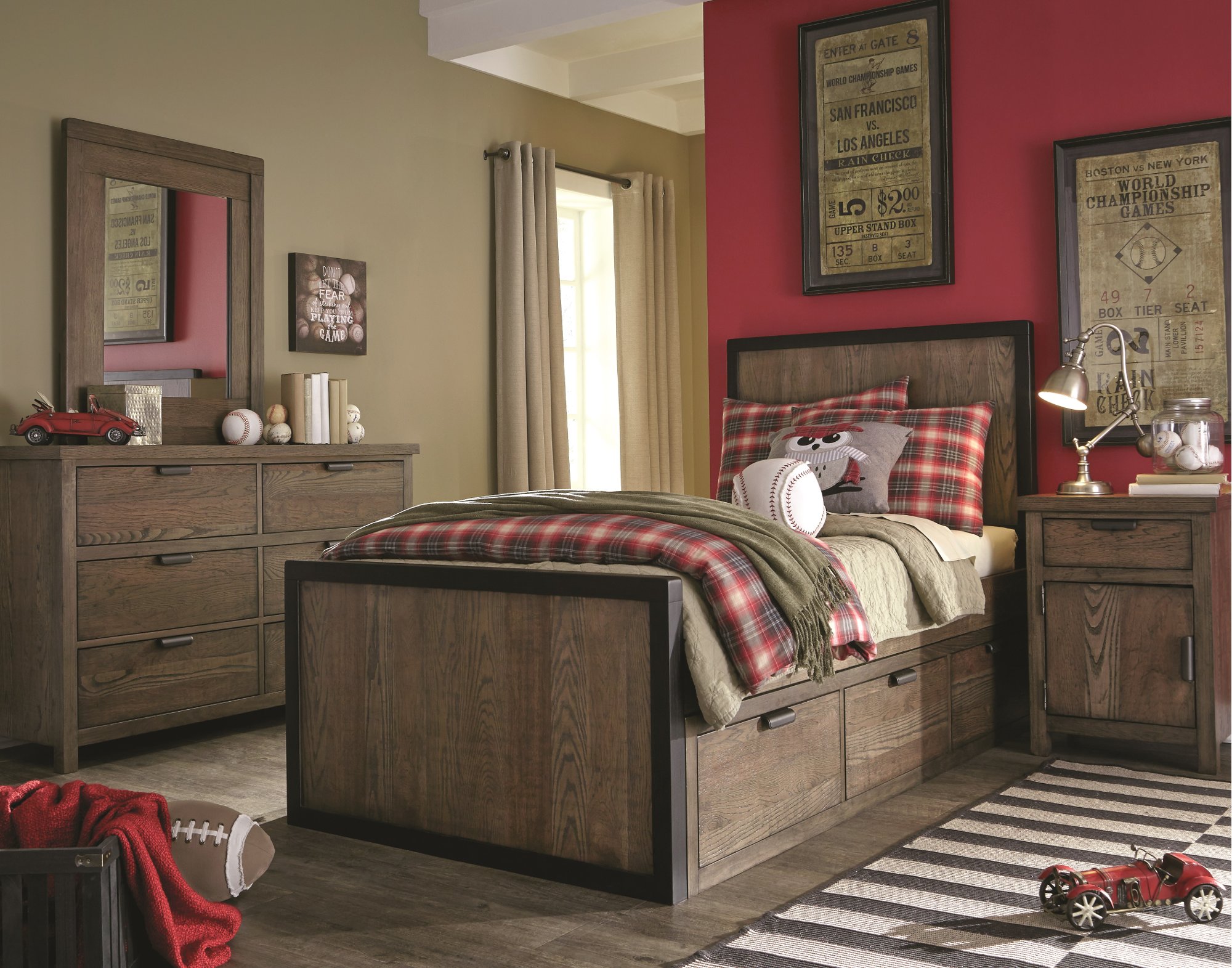Fulton County Rustic Contemporary Brown Nightstand-2