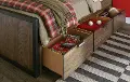 Fulton County Rustic Brown Under-Bed Storage Drawers