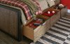 Rustic Brown Under-Bed Storage Drawers - Fulton County