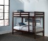 2176-021 Classic Contemporary Brown Twin-over-Twin Bunk Bed - Caspian