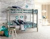 2177-021 Classic Contemporary Gray Twin-over-Twin Bunk Bed - Caspian