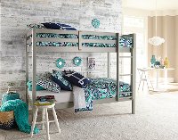 2177-021 Classic Contemporary Gray Twin-over-Twin Bunk Bed - Caspian