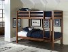 2178-021 Classic Contemporary Walnut Twin-over-Twin Bunk Bed - Caspian