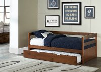 2178-010 Classic Contemporary Walnut Daybed with Trundle - Caspian