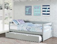 2177-010 Classic Contemporary Gray Daybed with Trundle - Caspian