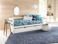 2179-010 Classic Contemporary White Daybed with Trundle - Caspian