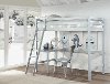 2177-320 Classic Contemporary Gray Twin Loft Bed - Caspian