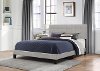 2009-500 Classic Contemporary Gray Queen Upholstered Bed - Delaney