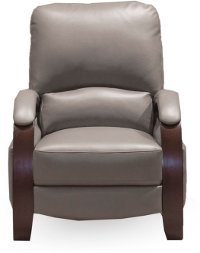 Gray High Leg Pushback Recliner - Larue