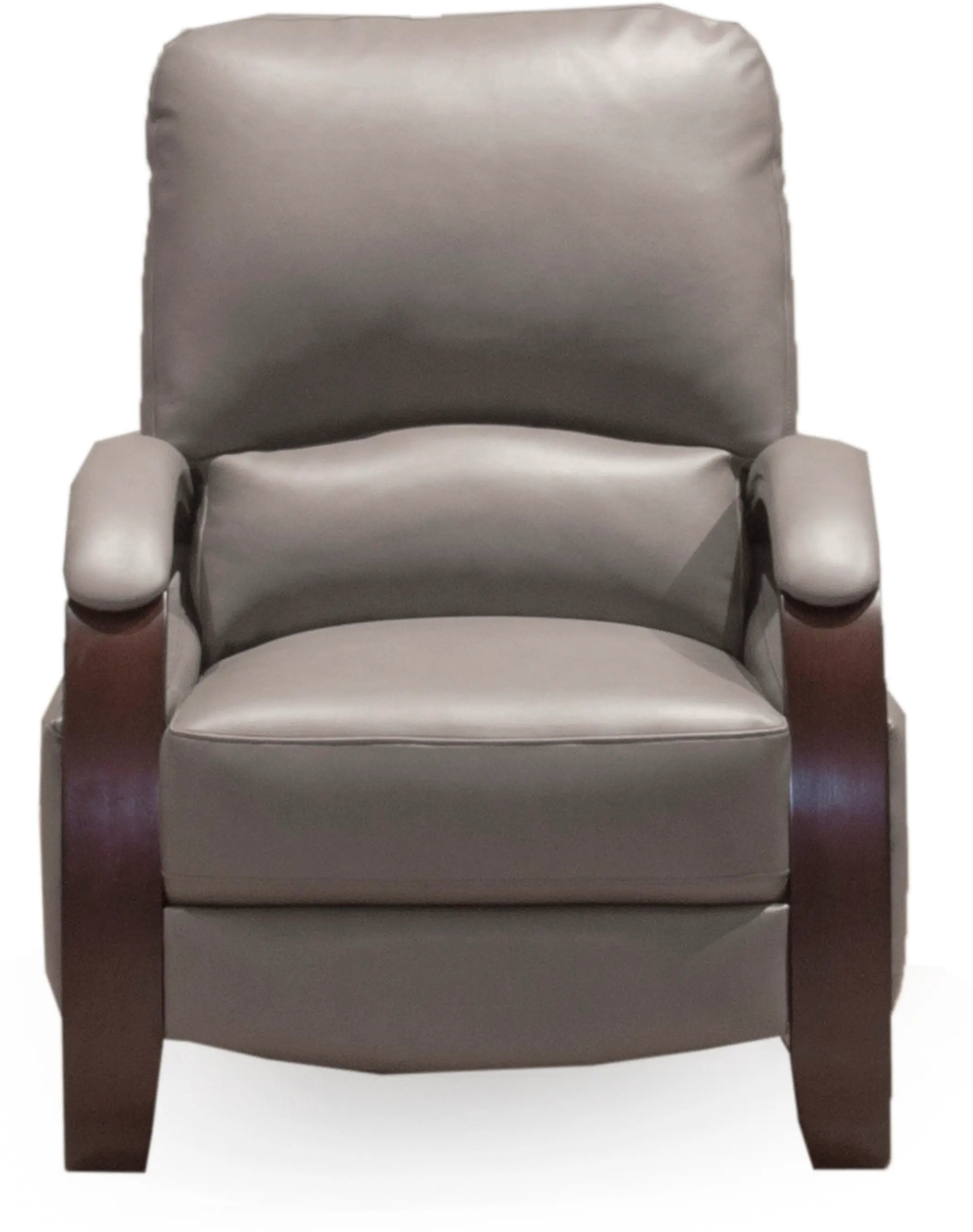 Gray Push Back High Leg Recliner - Larue-1