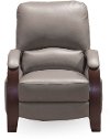 Gray Push Back High Leg Recliner - Larue
