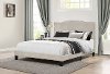 Classic Traditional Fog Gray King Upholstered Bed - Kiley