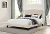 Kiley Linen Full Upholstered Bed
