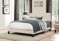 2010-462 Traditional Linen Full Upholstered Bed - Nicole