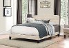 2010-662 Traditional Linen King Upholstered Bed - Nicole