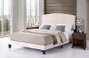 2077-330 Contemporary Ecru Linen Twin Upholstered Bed - Southport