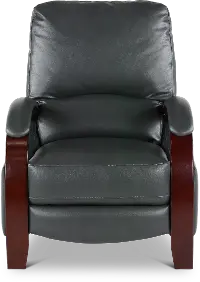 Larue Smoke Gray Push Back High Leg Recliner