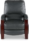 Smoke Gray Push Back High Leg Recliner - Larue