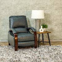 Smoke Gray Push Back High Leg Recliner - Larue-2