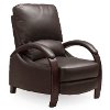 Espresso Brown High Leg Pushback Recliner - Larue-2